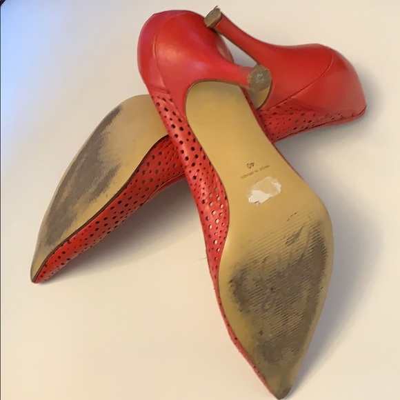 BRONX Red Heels - Size 40/US 10 - Picture 4 of 5